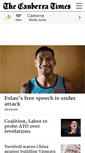 Mobile Screenshot of canberratimes.com.au